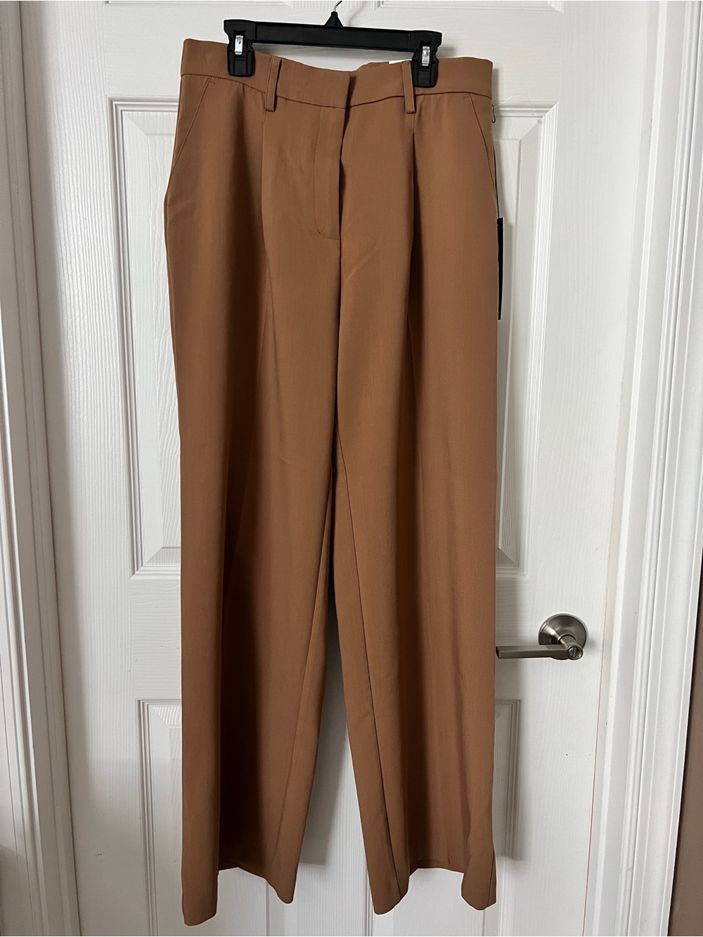 Nicole Miller Wide-Leg Pants in Camel Brown